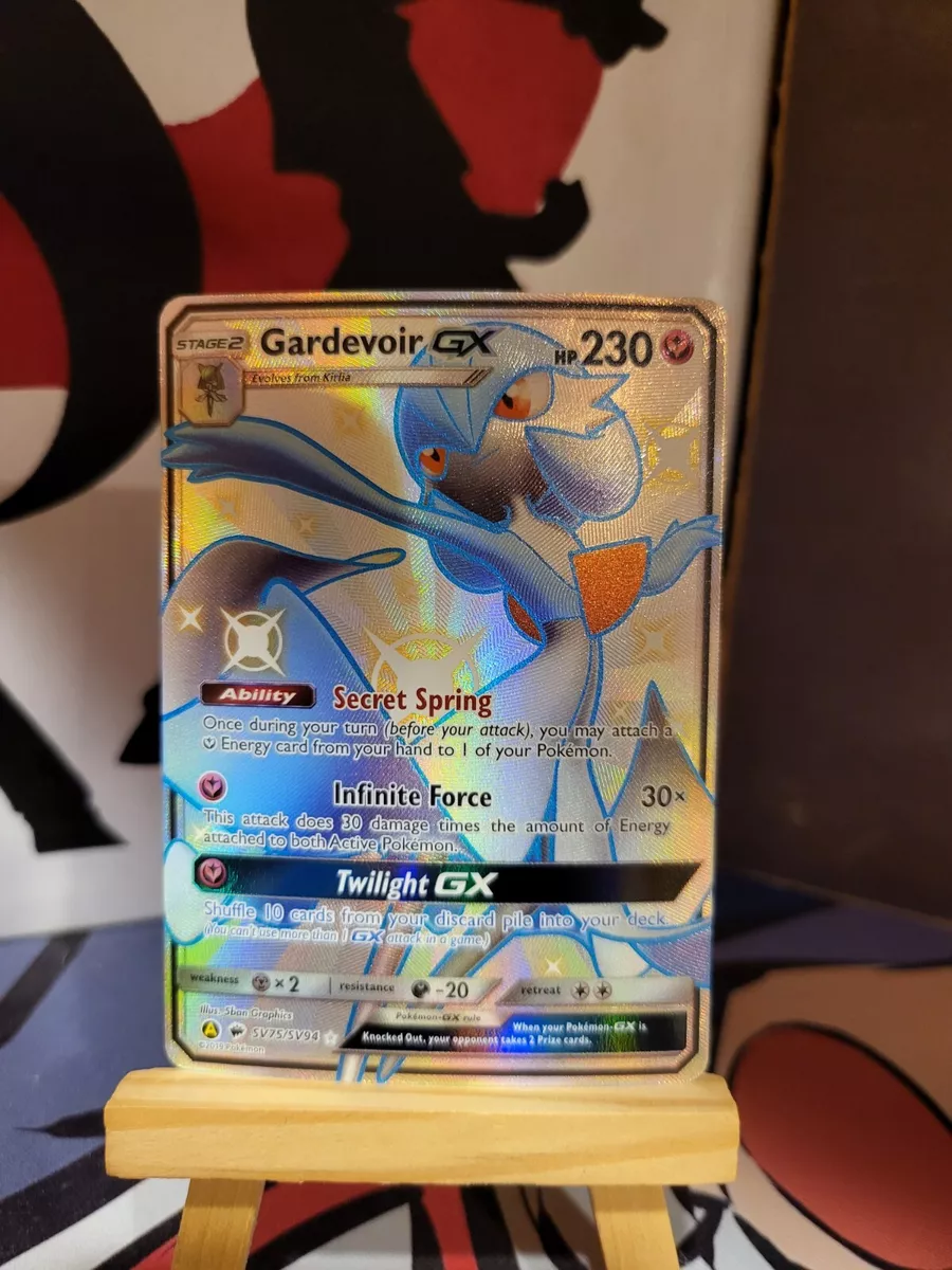 Pokemon Shiny Gardevoir GX Hidden Fates SV75/SV94 NM