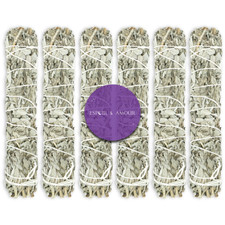 California White Sage 9" Smudge Sticks for Spiritual Healing  Cleansing 6 Pack