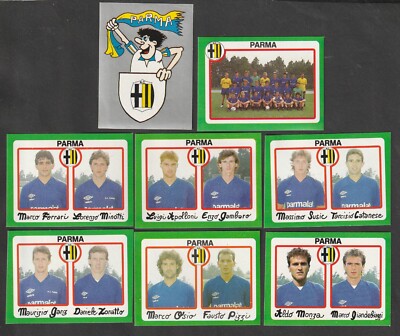 LOT OF 8 EUROFLASH FOOTBALL FLASH FIGURES FOOTBALL FLASH 90 1989-90 PARMA NEW