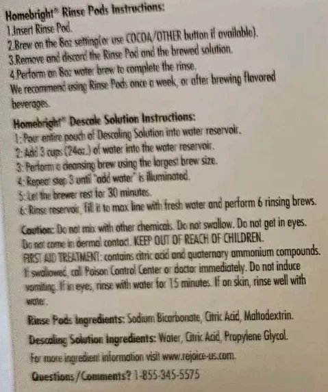 Coffee & Espresso Machine Descaler – 2 Pack Universal Cleaner & Maintenance Kit - Image 2 of 3