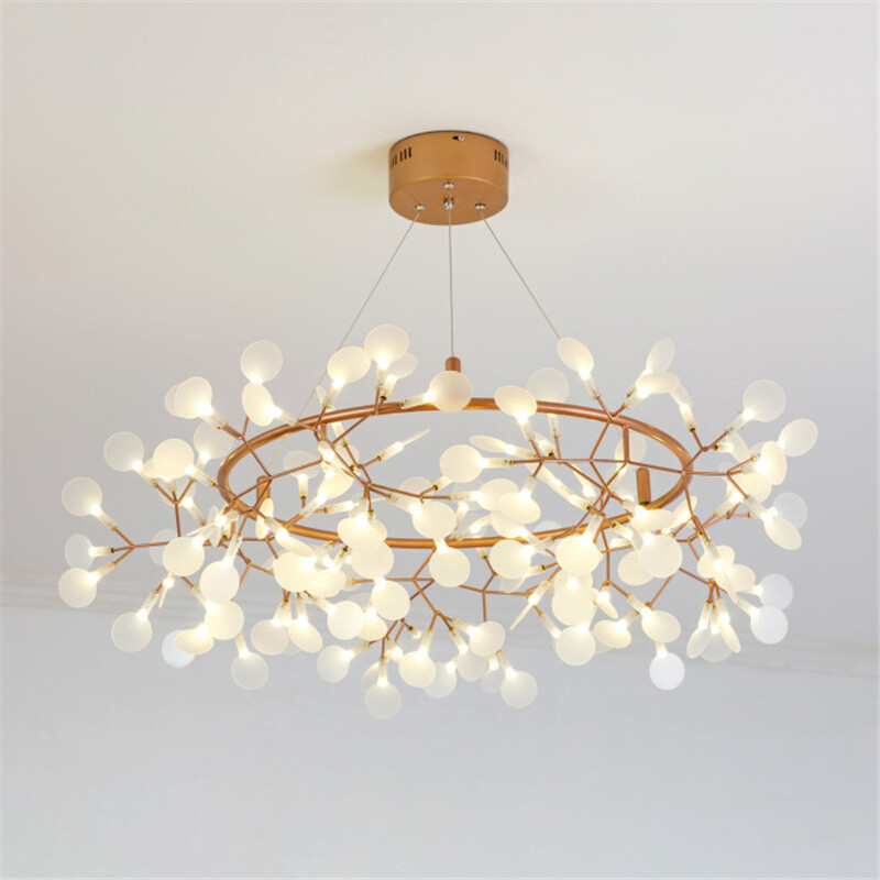 Nordic Style Sputnik Firefly Chandelier LED Pendant Lamp Ceiling