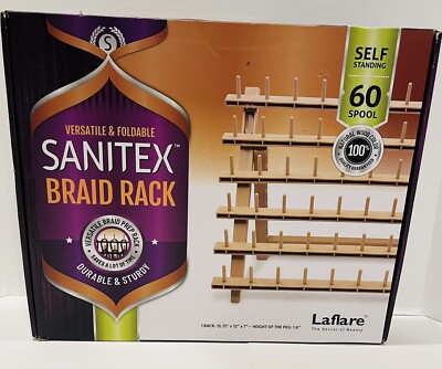 Laflare Sanitex Braid Rack 60 Spool - Braiding Hair Stand
