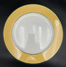 Pagnossin Ironstone Italy Treviso Spa Yellow Chop Plate Serving Platter 12 1/4"