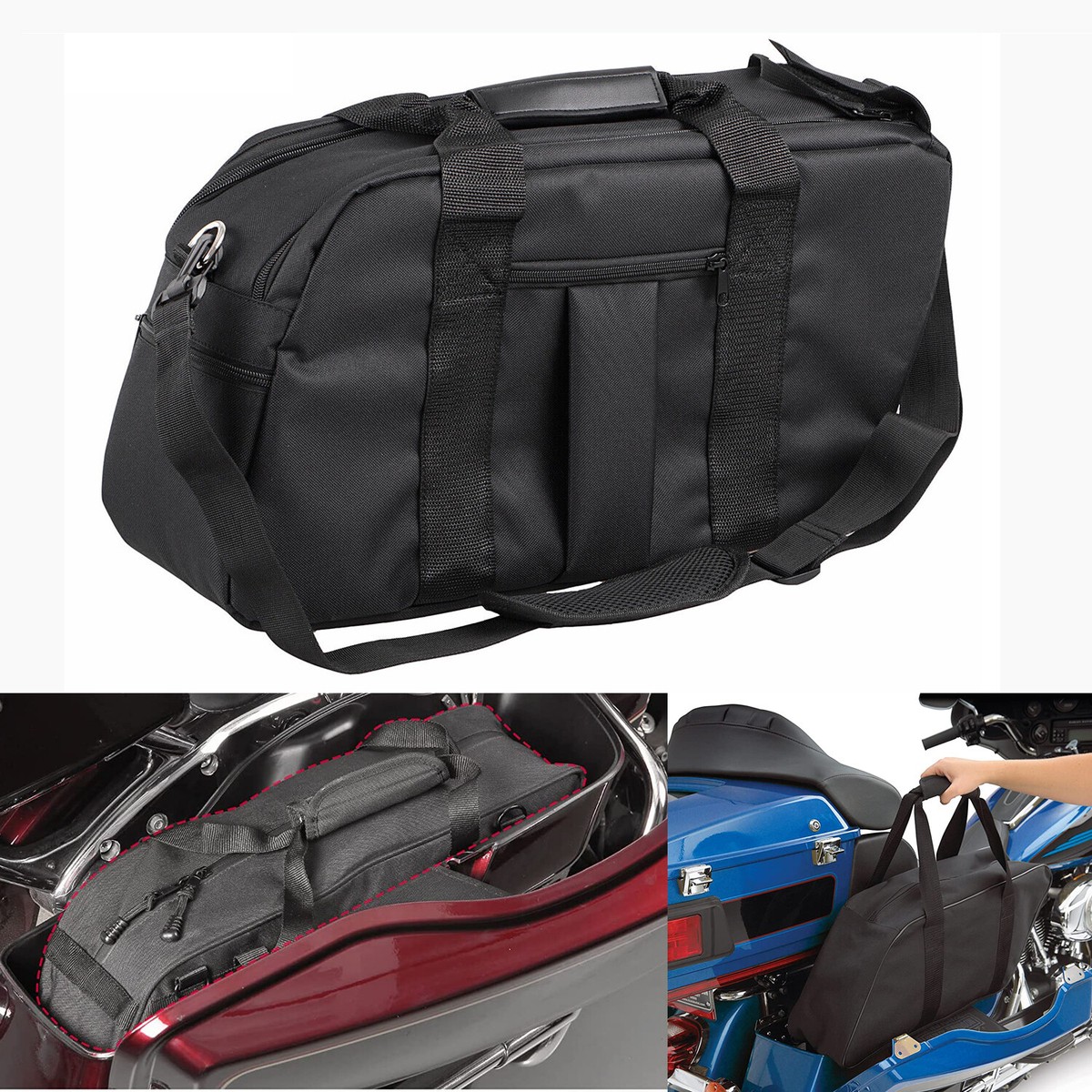Waterproof Insulated Saddlebag Cooler Bag For Harley Electra Street Road  Glide