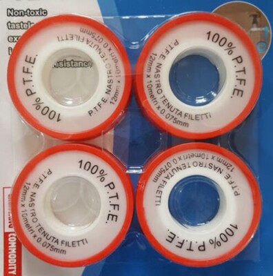 3 Stück PTFE Band Rohr Gewindedichtung Fugendichtung Wasserleck / Gasleck