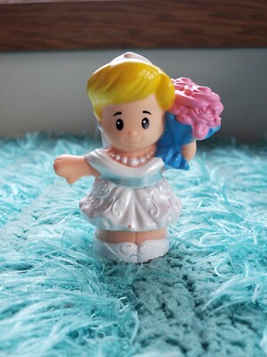Fisher Price Little People Wedding Bride Blonde Figure Cake Topper Figurine 