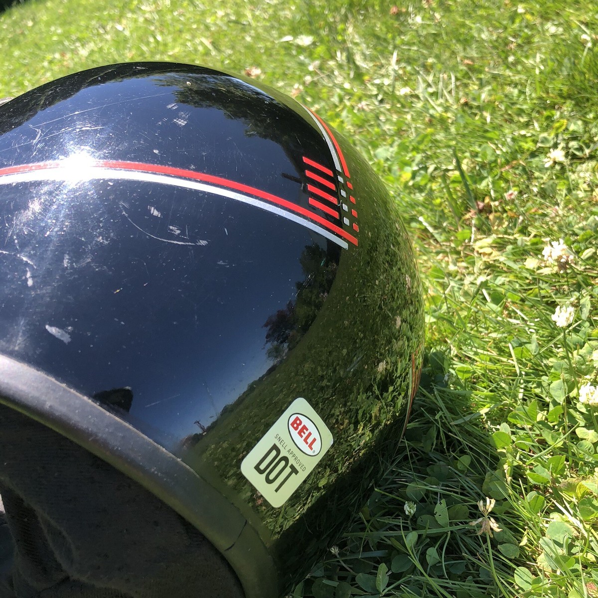 セキュリティ・セーフティ BELL HELMETS 1980s Vintage 80s Bell Sport Helmet Size 7 1/4 Motorsports Black