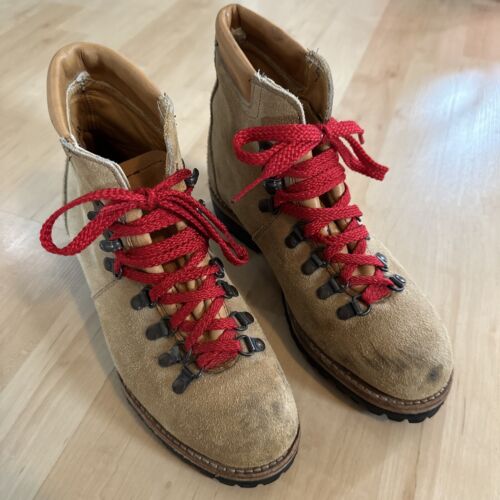 Vintage Women’s Royalettes Tan Leather Hiking Work Boots Red Laces ...