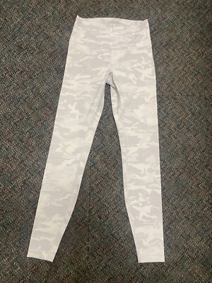 Lululemon Hi- Rise Full Length Camo Light Gray Leggings Size