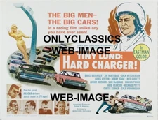 NASCAR TINY LUND "HARD CHARGER" LINDA VAUGHN HURST 12X16 POSTER Stock Car Racing