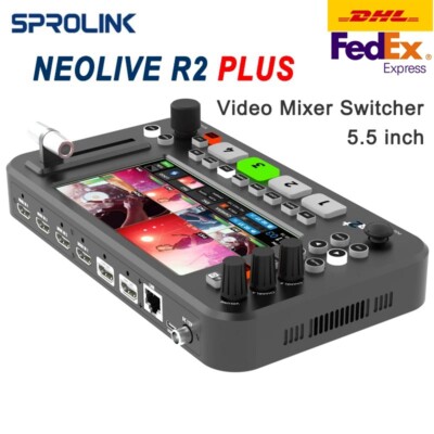 SPROLINK NeoLIVE R2 Plus 5.5 Multi-Cameras 4x HDMI Inputs Mixer Switcher USB 3.0