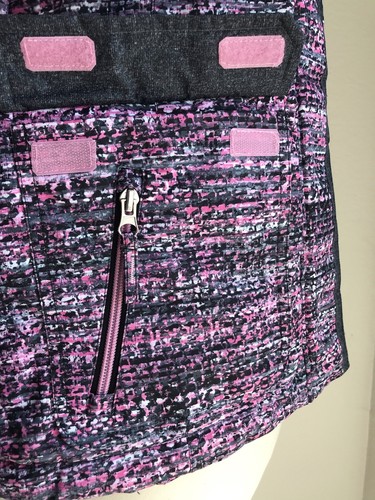 Warm Winter Coat Jacket Child size Large 10-12 Pink Gray Removable Faux Fur Hood - Picture 6 of 20