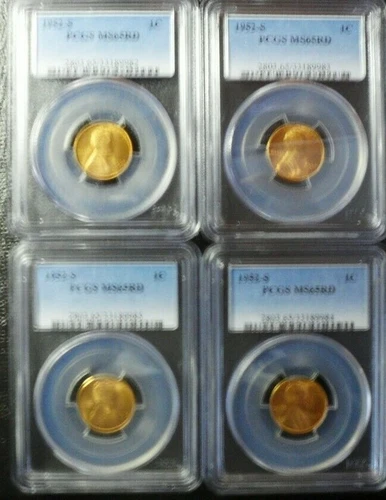 1952-S  Lincoln Wheat Cent PCGS MS 65