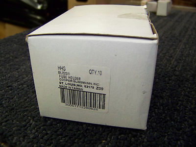 Bussmann HHG Fuse Holder - 10 Pack, 30 Amp, 32 Volt, For ATC Blade Fuses, Black