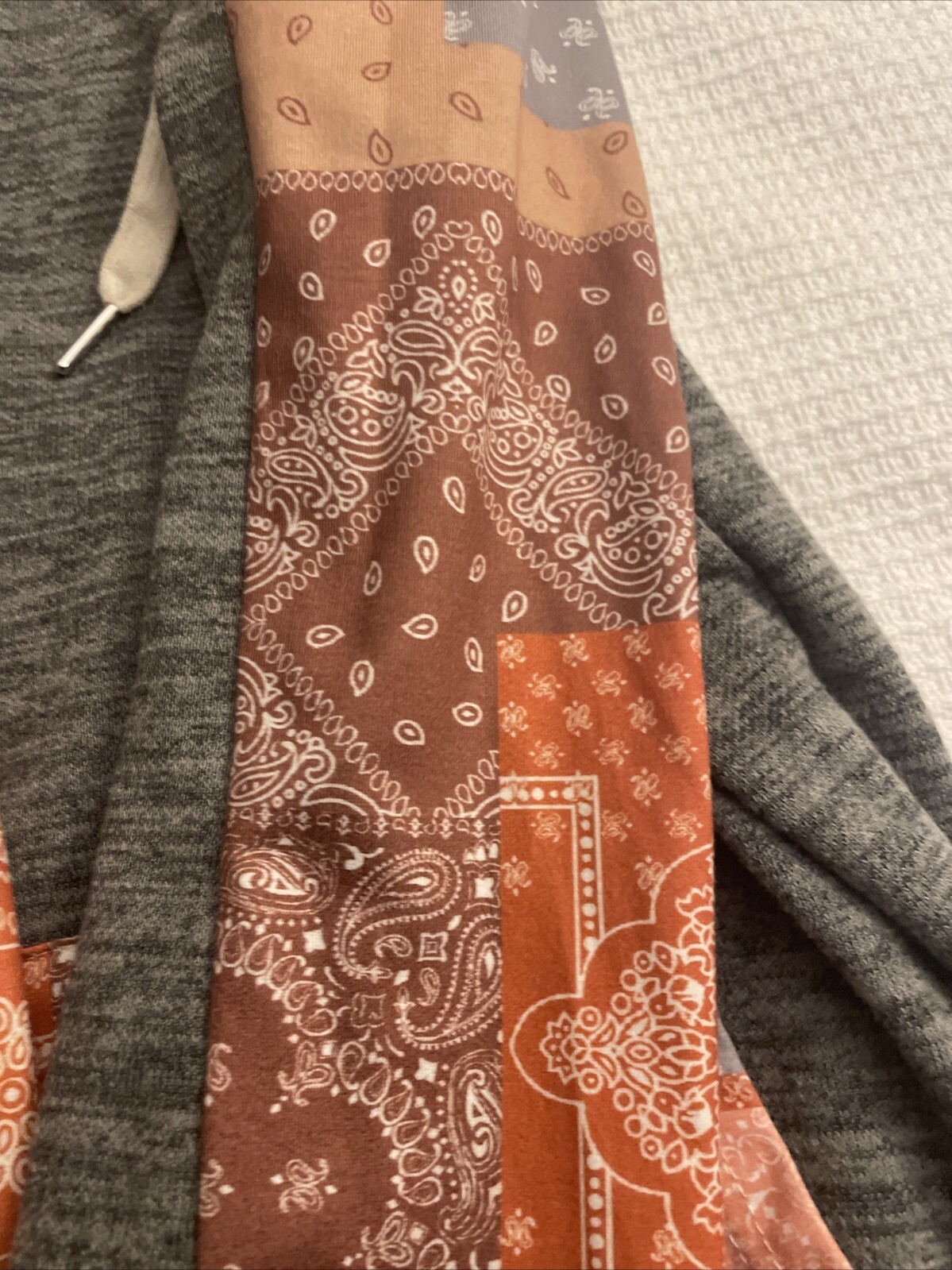 NWT 14/16 BloomChic Patchwork Hooded Sweatshirt P… - image 4