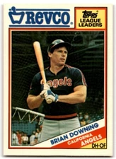 1988 TOPPS REVCO LEAGUE LEADERS BRIAN DOWNING CALIFORNIA ANGELS #23