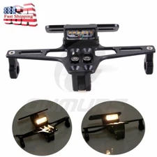 Motorcycle License Plate Holder LED Tail Light Fender Eliminator Kit For Honda