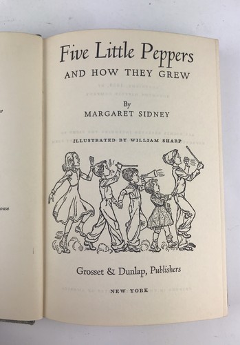 FIVE LITTLE PEPPERS AND HOW THEY GROW, Margaret Sidney, 1936 Copyright - Imagen 7 de 10