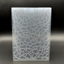 3D Plastic Embossing Folder Template Stone Texture 5X7 Inch for Card Making DIY