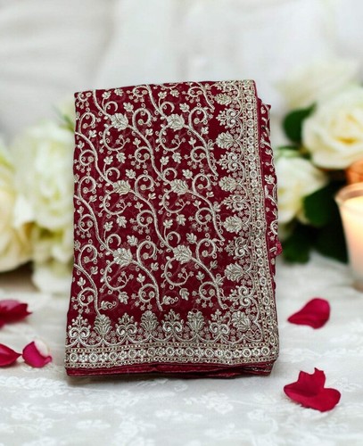 Designer Party Wear Saree- Indian Ethnic Wear for Women - 第 1/10 張圖片
