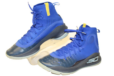 UNDER ARMOR Men's Size 7 40 Curry 4 More Fun Hi Top Sneaker Shoes 1298306-401