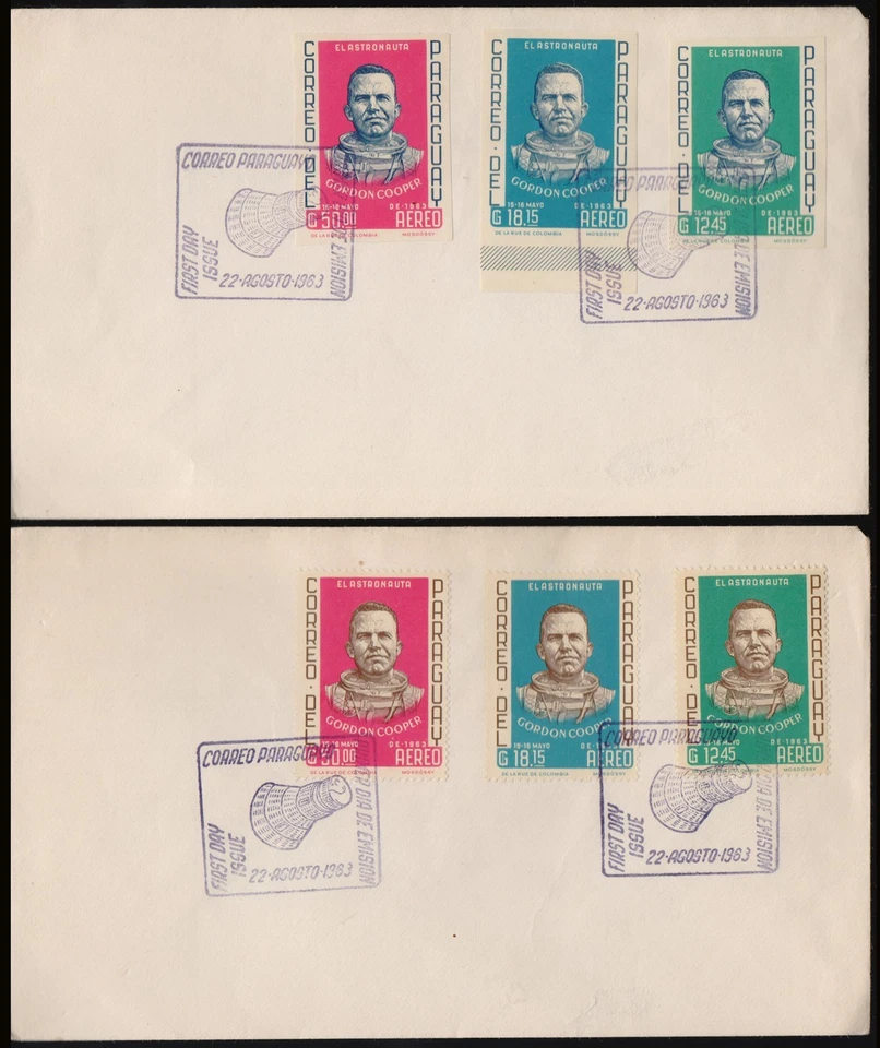 ASTRO-COVER-1963-PARAGUAY-PROJECT MERCURY FLIGHT OF L.GORDON COOPER-FDC - Image 3 of 3