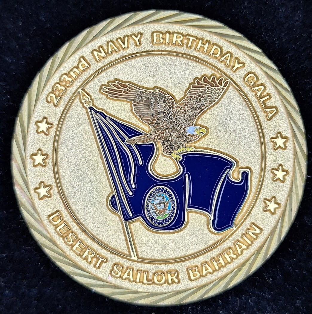 223rd Navy Birthday Gala Desert Sailor Bahrain Navy Challenge Coin