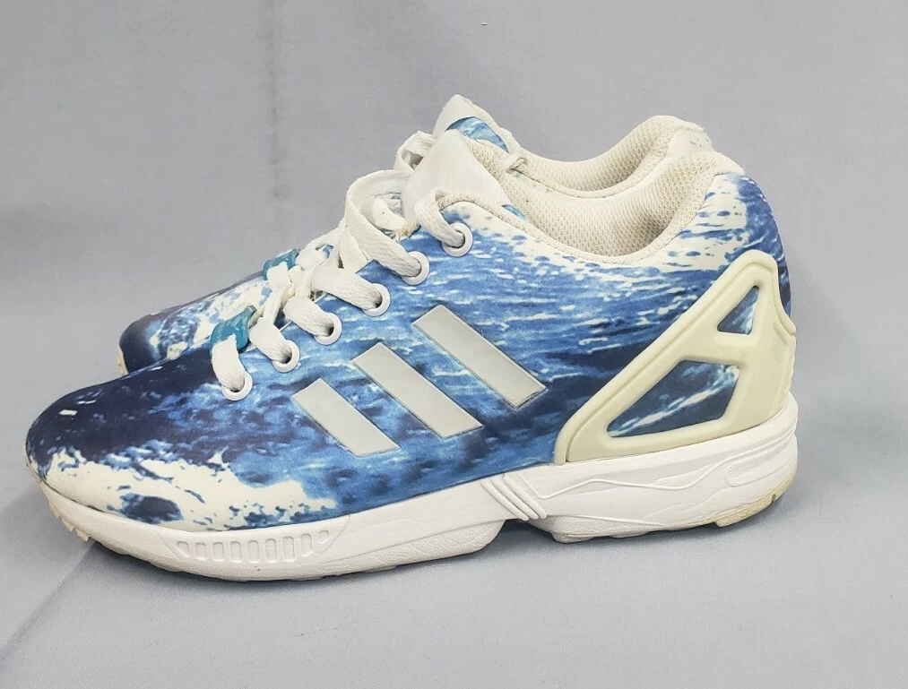 HTF Flux Ocean Print Sneakers Size 5 | eBay