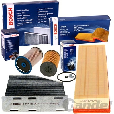 BOSCH FILTER INSPEKTIONSPAKET passend für AUDI Q3 VW SHARAN 7N TIGUAN 5N