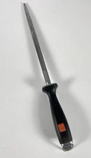 Vintage Wusthof 10”Knife Sharpening Honing Rod Steel w/Hanging Loop