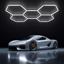 Hexagon Garage Lights LED Garage Light - Easy Install 156W 6500K Super Bright...