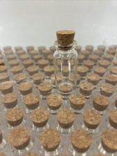 50 botellas de vidrio transparente con tapones de corcho mini frascos pequeños frascos de mensajes de boda