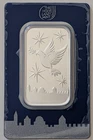 1 OUNCE HOLY LAND MINT DOVE OF PEACE SILVER BAR IN ASSAY CARD SKU IL001381