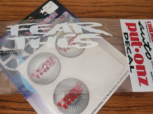 FEAR THIS Wheel Gems Domed Wheel Emblems & DECAL