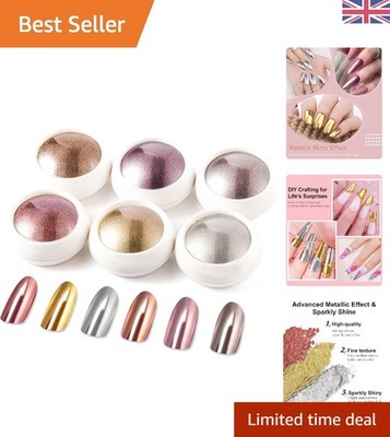 Glitter Chrome Nail Powder - Elegantes Spiegelfinish für kreative Nailart