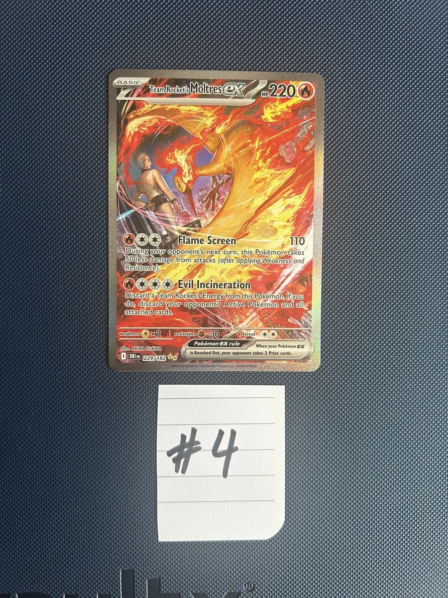 Rocket's Moltres ex Pokémon TCG Cards for sale | eBay