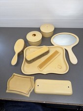 Lot Of Vintage Vanity Ivory Pyralin Dubarry - Brush, Mirror, Tray, Jar, Comb Ms7