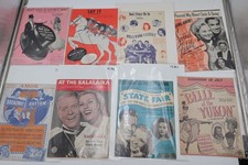 Vintage 1930s 40s Movie Sheet Music Lot Irving Berlin Cole Porter Rodgers