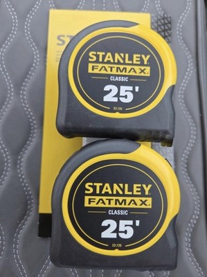 Stanley Consumer Tools Fatmax Tape Measure, 25FT, 2 Pack-FMHT74038