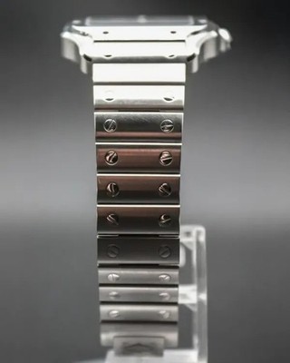 2024 Cartier Santos De Cartier 35.1MM Green Dial Steel Bracelet-unworn
