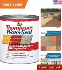 Thompson's WaterSeal 1 Quart Clear Waterproofing Stain for Wood & Concrete