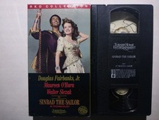 Sinbad the Sailor (VHS) Rare 1946 with Douglas Fairbanks Jr, Maureen O'Hara