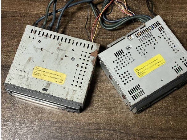 当時物　ケンウッド　カセットKDC-X77 & CD KDC-G77 デッキ Kenwood KRC-X77 KDC-G77 1DIN CD Cassette Deck Player Set Working