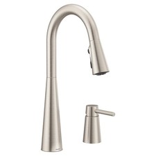 Moen 7871SRS Sleek Spot Resist Stainless 1-Handle High Arc Kitchen Faucet