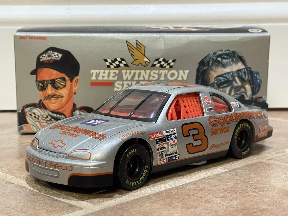 Dale Earnhardt Goodwrench 1995 sin piezas plata Winston Monte Carlo acción 1/24 Foto 2 de 4