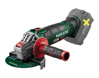 PARKSIDE (KOMPERNASS HANDELS GMBH) PARKSIDE Akku-Winkelschleifer Schleifen PWSA 20-Li F4 20V ohne Akku&Ladegerät