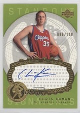 2003 Upper Deck Triple Dimensions Standout Signatures /100 Chris Kaman Auto 3hd