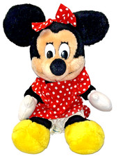 Vintage 90's Disneyland Walt Disney World Minnie Mouse Plush Stuffed 12" Tall