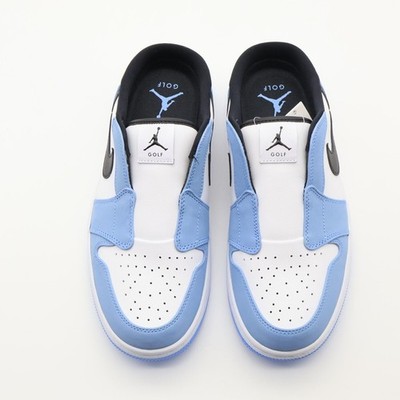 FJ1214-400 Nike Air Jordan 1 Mule Golf University Blue White Black