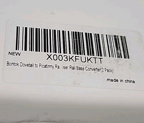 Bontok Dovetail to Picatinny Rail Adapter, 11mm Dovetail to 21mm Picatinny (x2)  - Image 3 of 4
